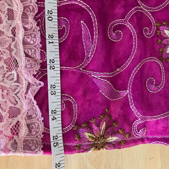 Romantic Velvet & Lace Blouse | Roselani Jasmin | Size Large - Picture 2 of 8